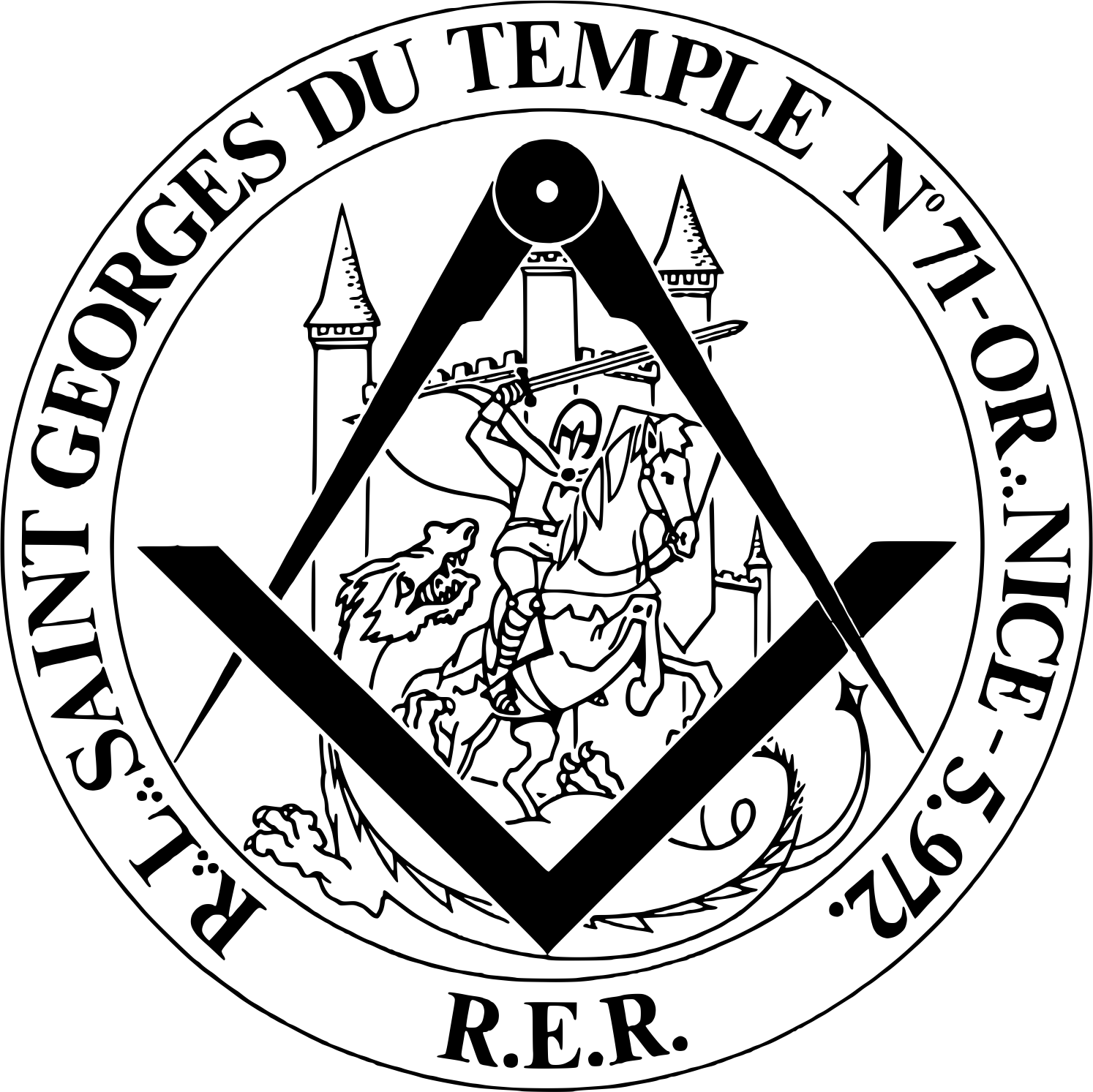 Logo de La Loge maçonnique Saint-Georges du Temple